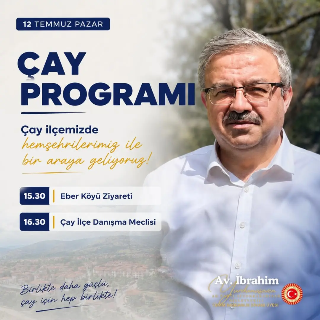 Çay ilçesinde program düzenlenecek