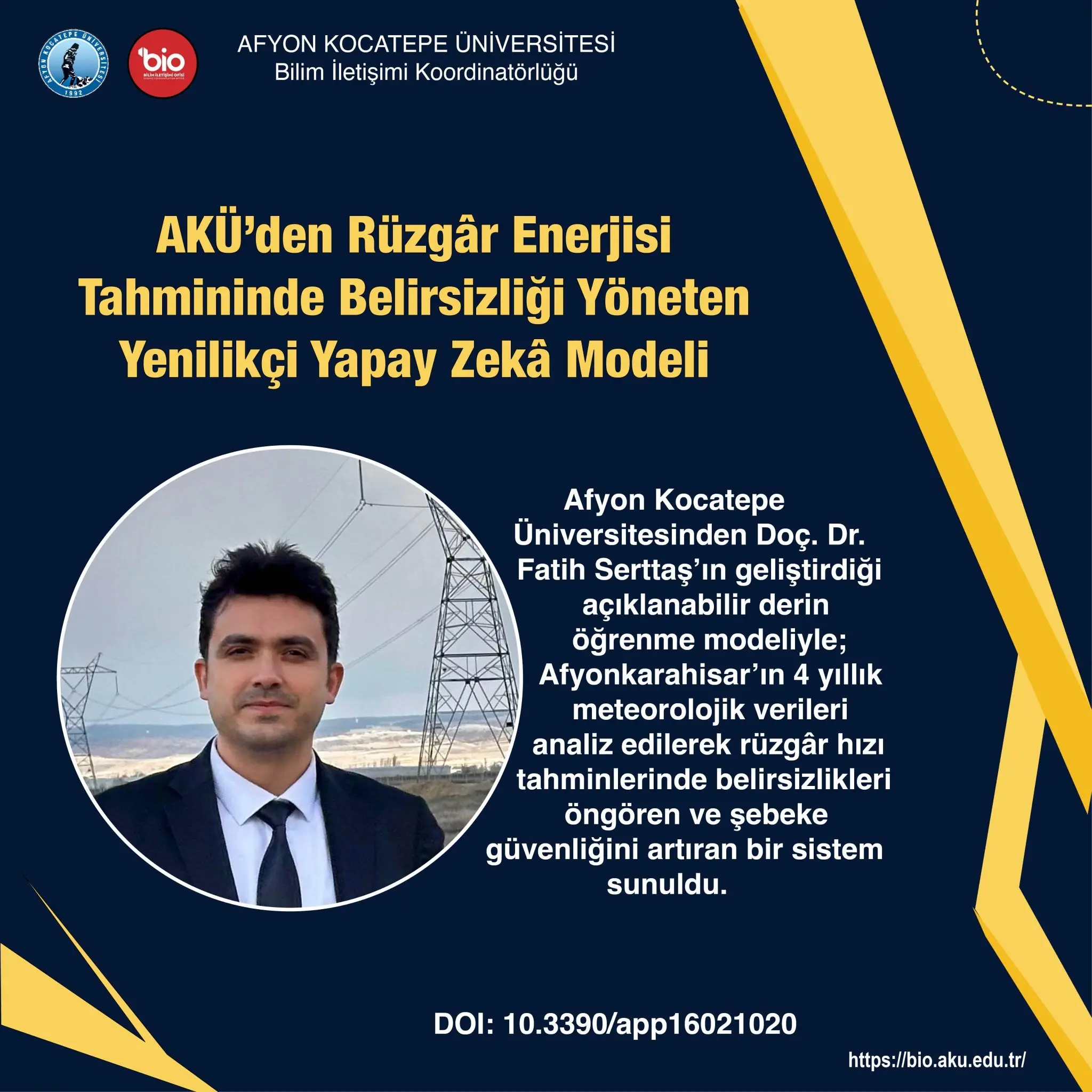 Afyon Kocatepe Üniversitesi'nden Yenilikçi Yapay Zeka Modeli