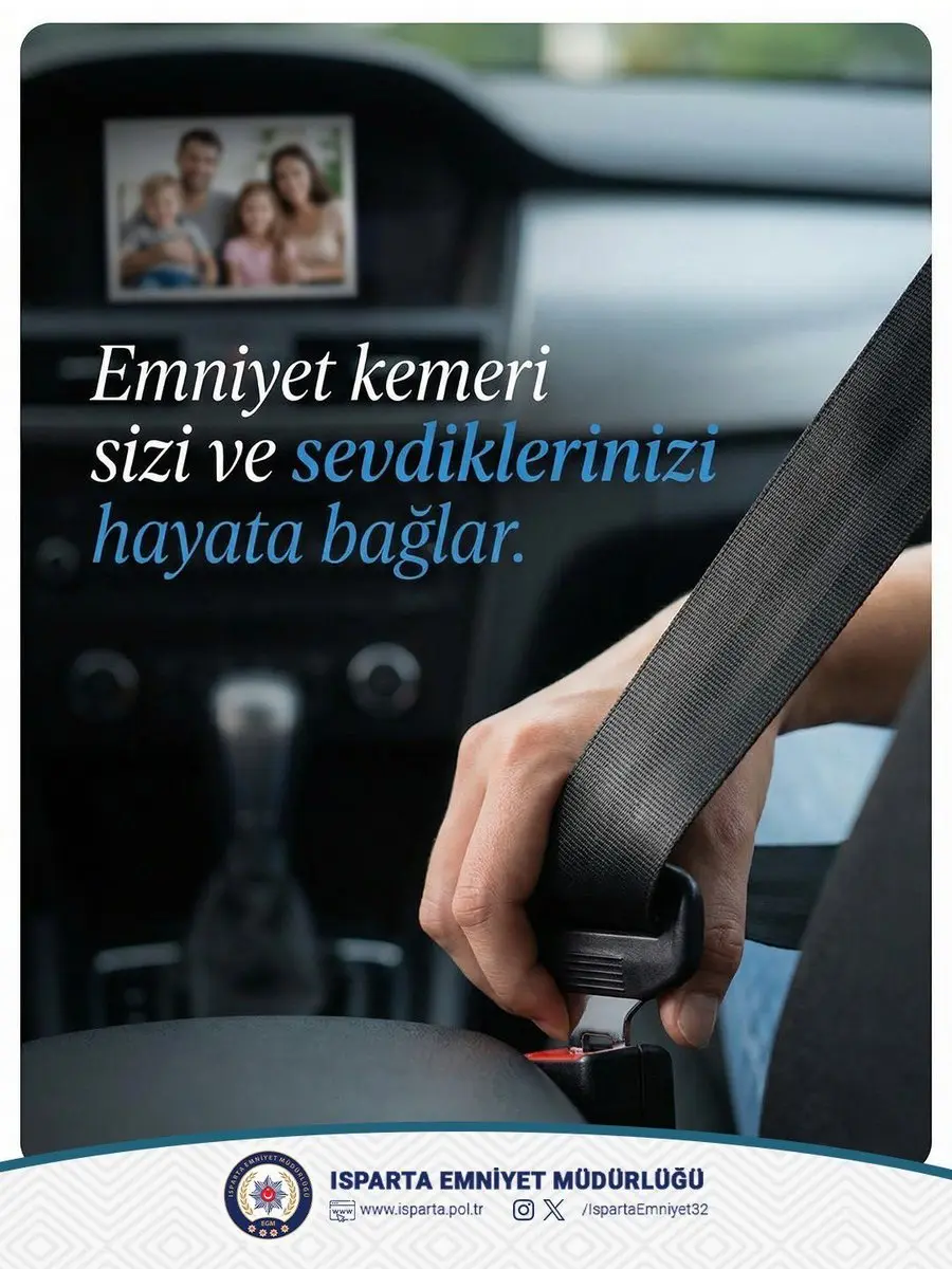 Emniyet Kemeri Hayat Kurtarır Uyarısı