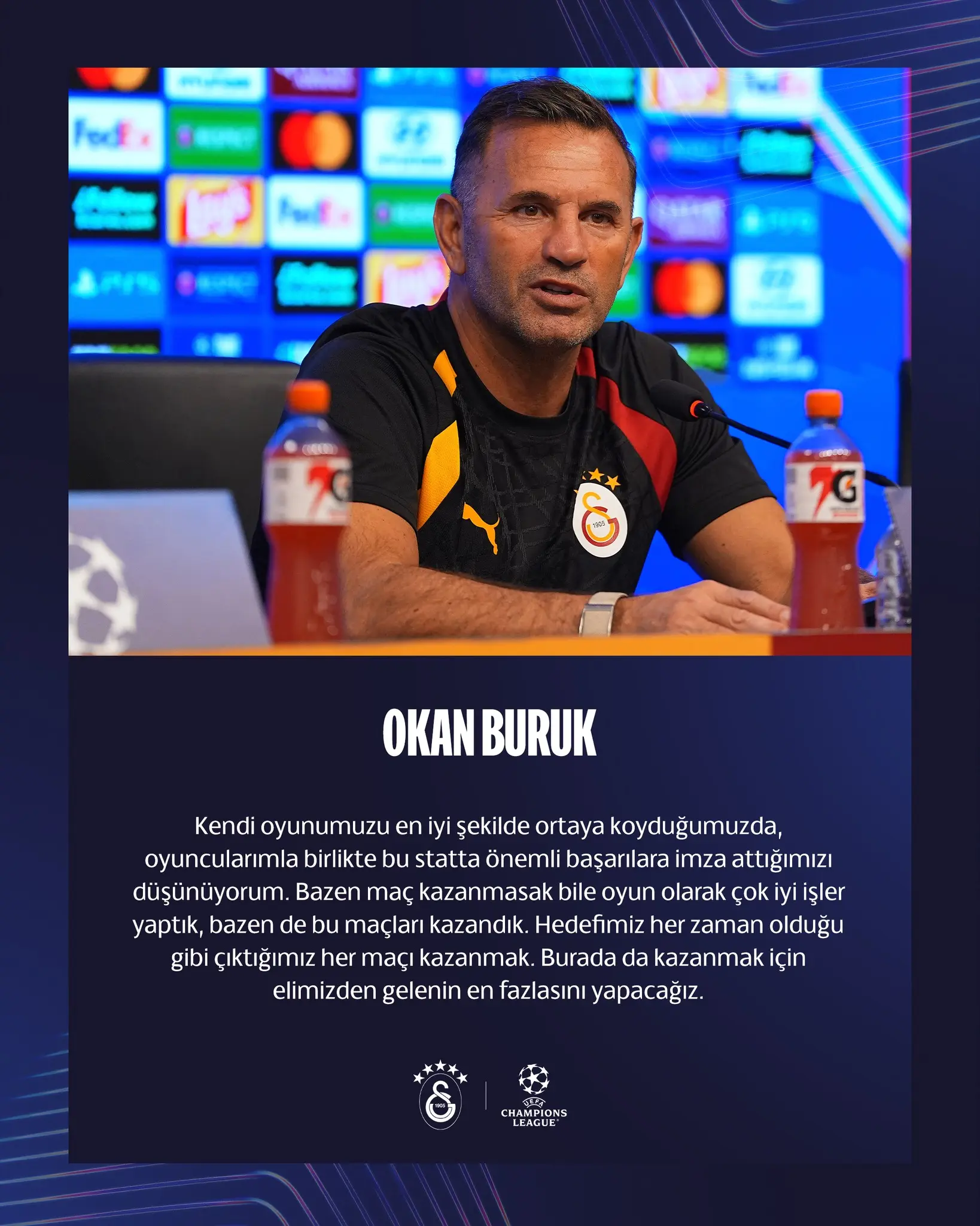 Galatasaray, Barcelona maçı öncesi açıklamalar yaptı