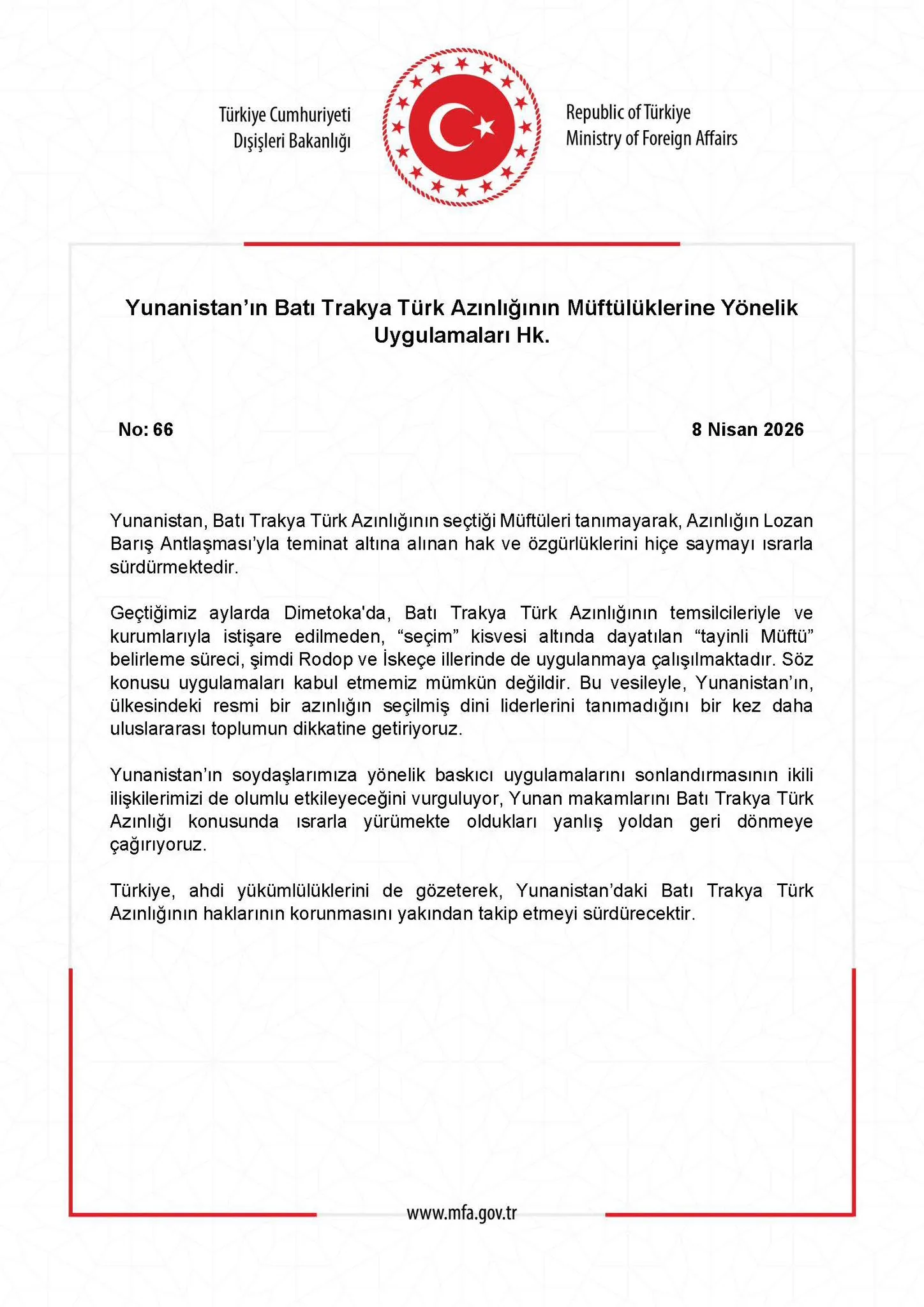 Yunanistan'ın Batı Trakya'daki Muftuluk Uygulamaları