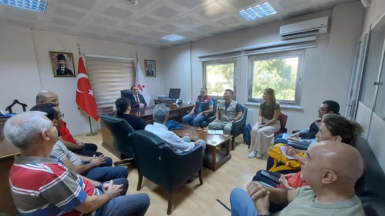 Kaymakam Hasan Hüsnü Türker, proje uzmanlarını kabul etti