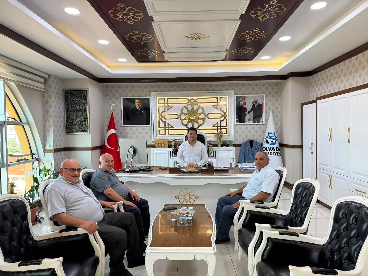 Başkan Aynacı, ziyaretçilerini kabul etti