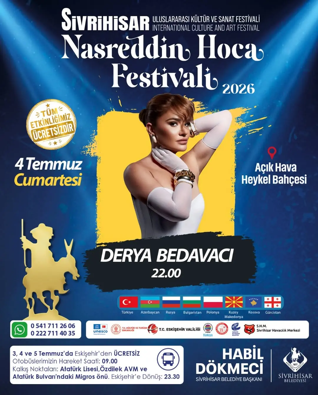 Sivrihisar'da Derya Bedavacı Konser Verecek