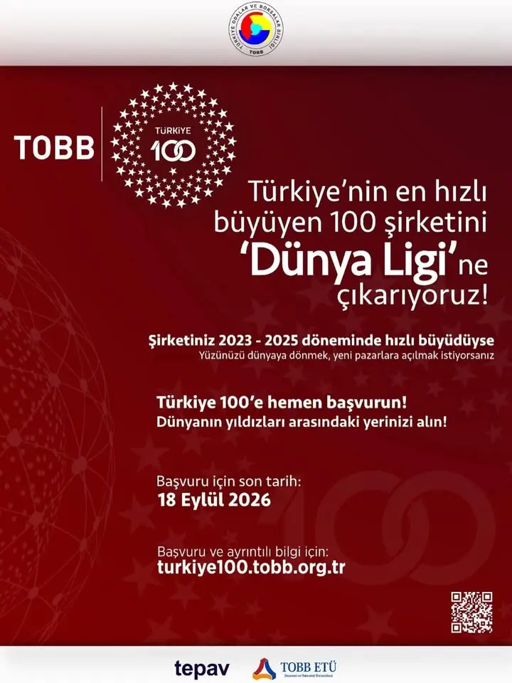 Türkiye 100 başvuru tarihi uzatıldı