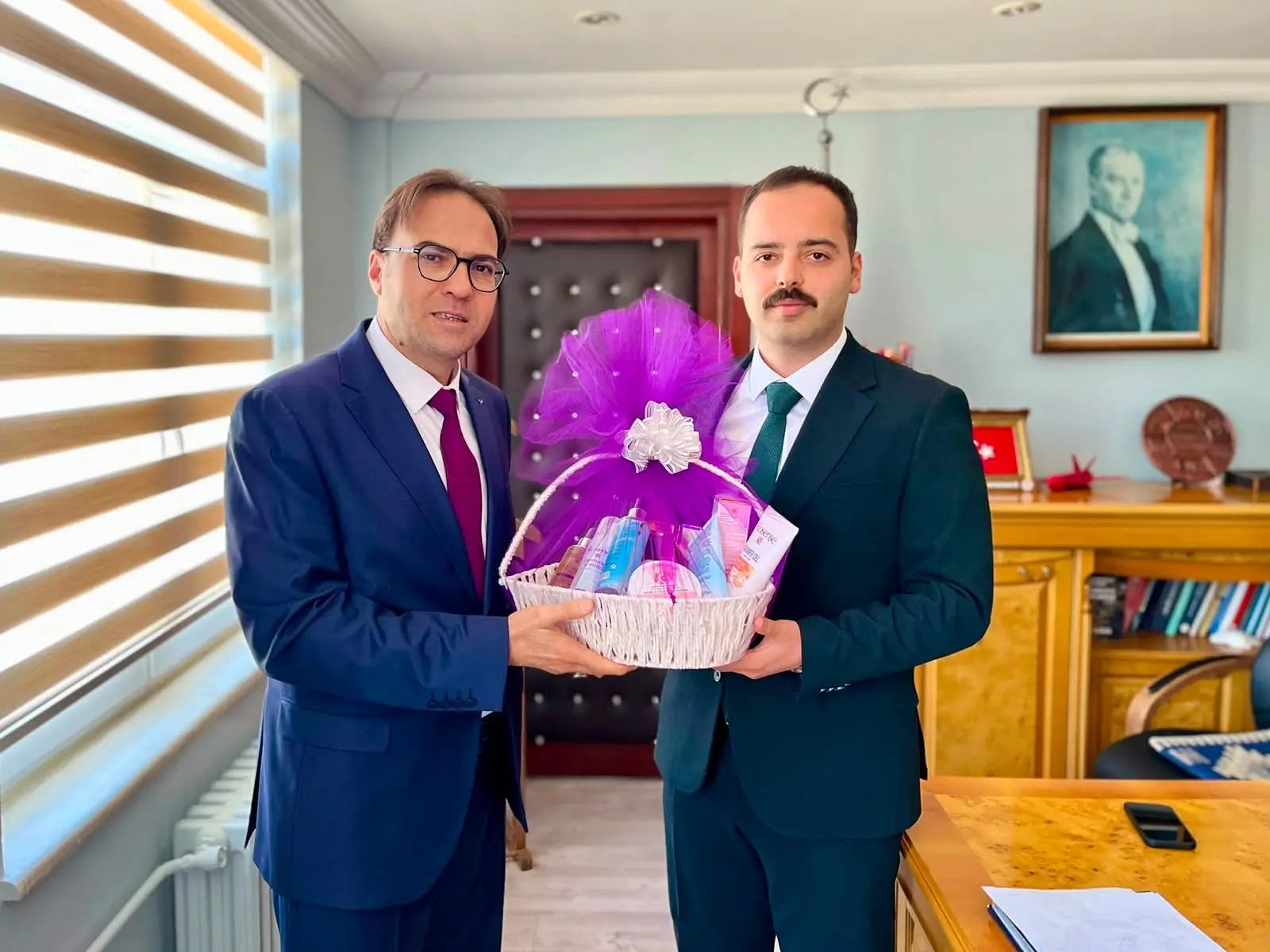 Başkan Özata, Kaymakam Levent'i Ziyaret Etti