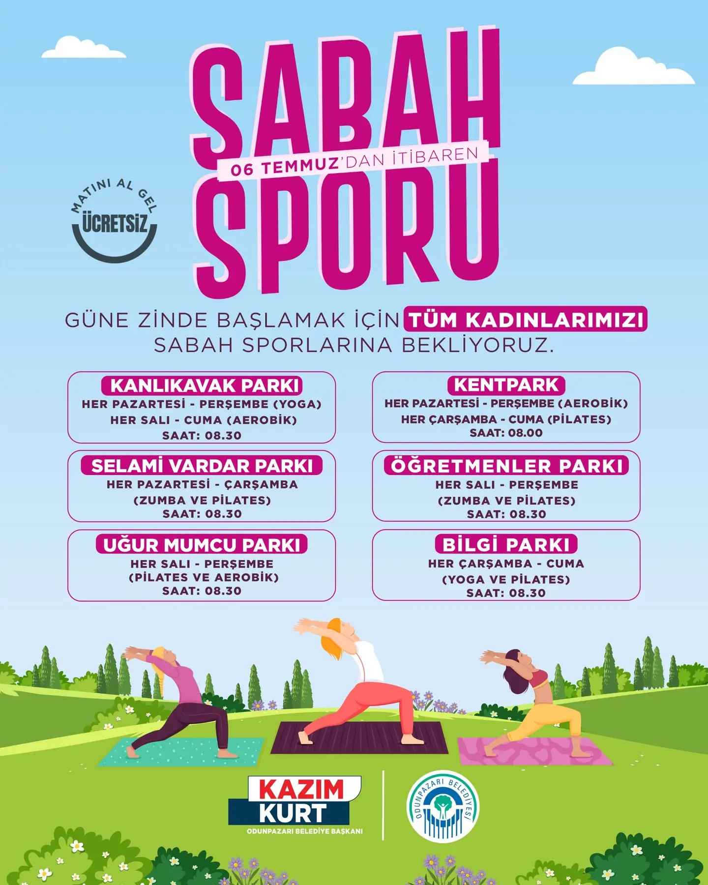 Odunpazarı'nda Ücretsiz Sabah Sporları Başlıyor