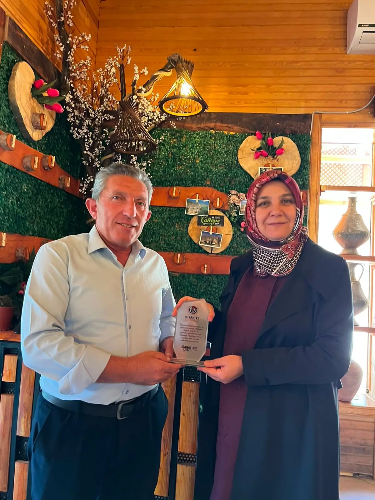 İhsaniye Belediyesi'nde plaket töreni düzenlendi