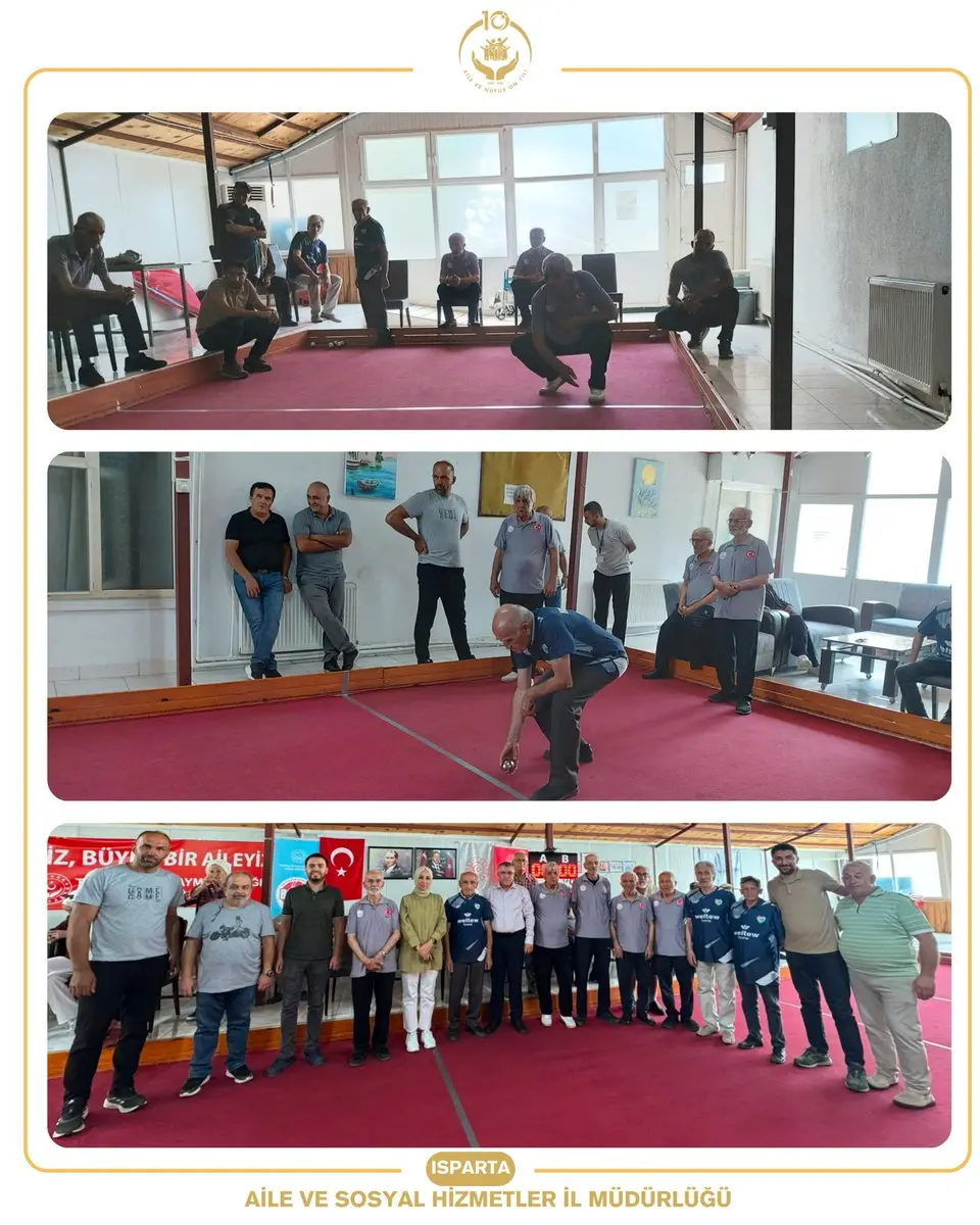 Eğirdir Huzurevi Bocce Müsabakası'nı Kazandı