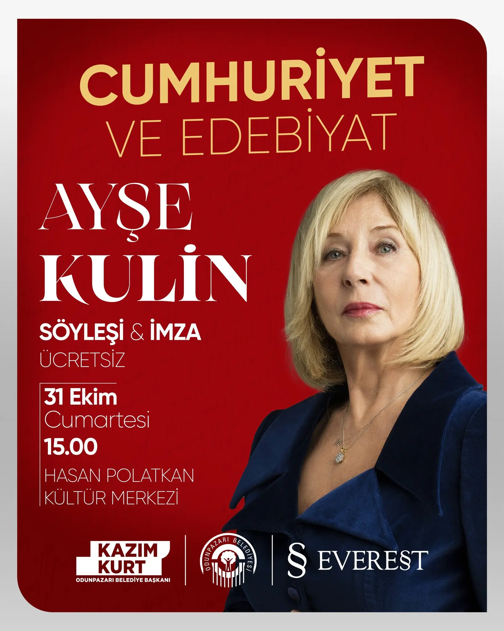Ayşe Kulin Eskişehir'de Okurlarıyla Buluşuyor
