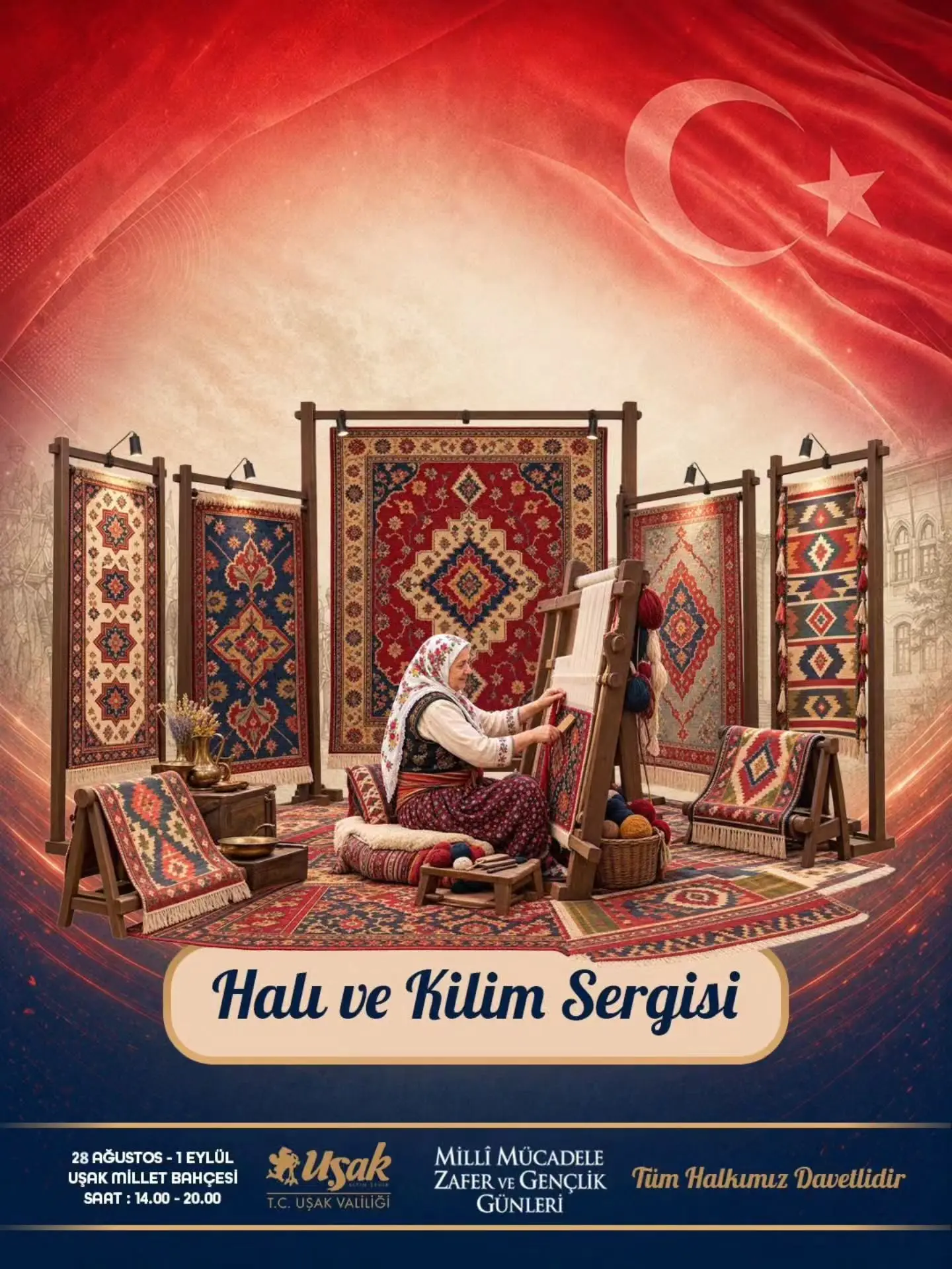 Uşak'ta Halı ve Kilim Sergisi Düzenlenecek