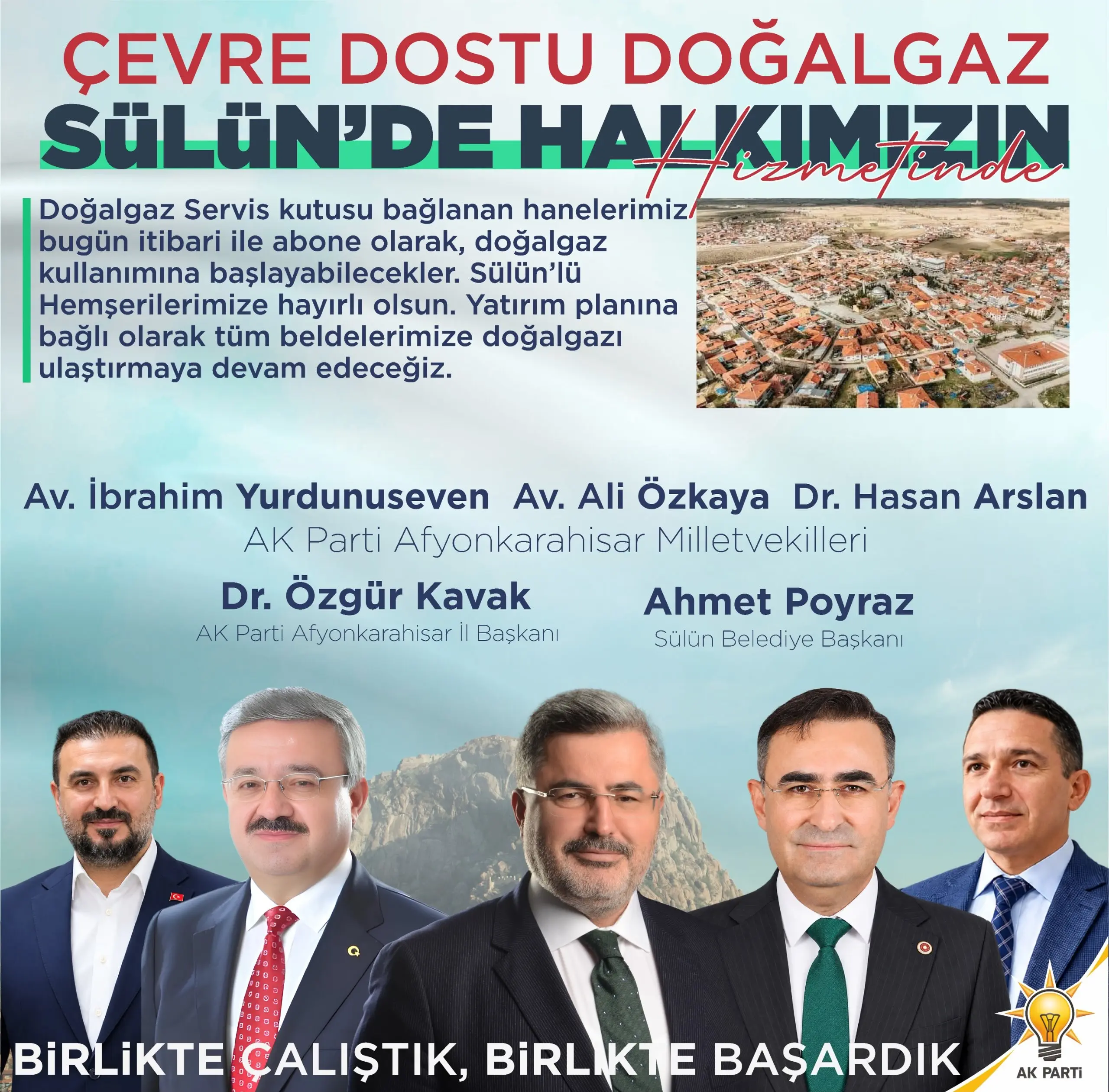 Sülün'de doğal gaz abonelikleri başladı