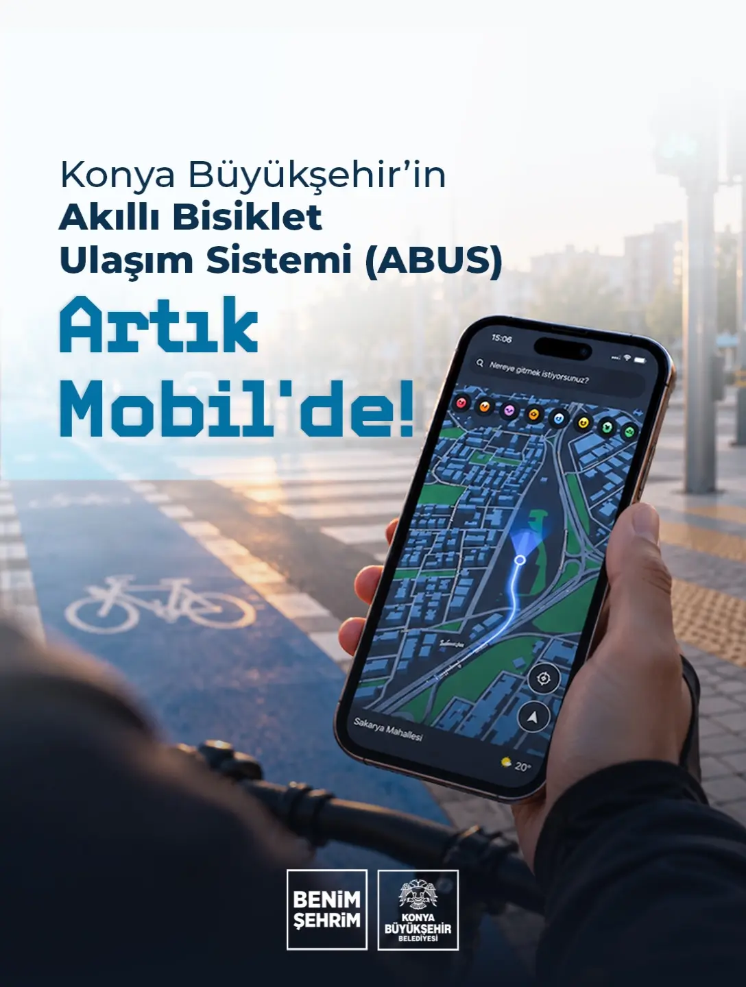 Konya, bisikletli ulaşımı kolaylaştıran uygulama geliştirdi