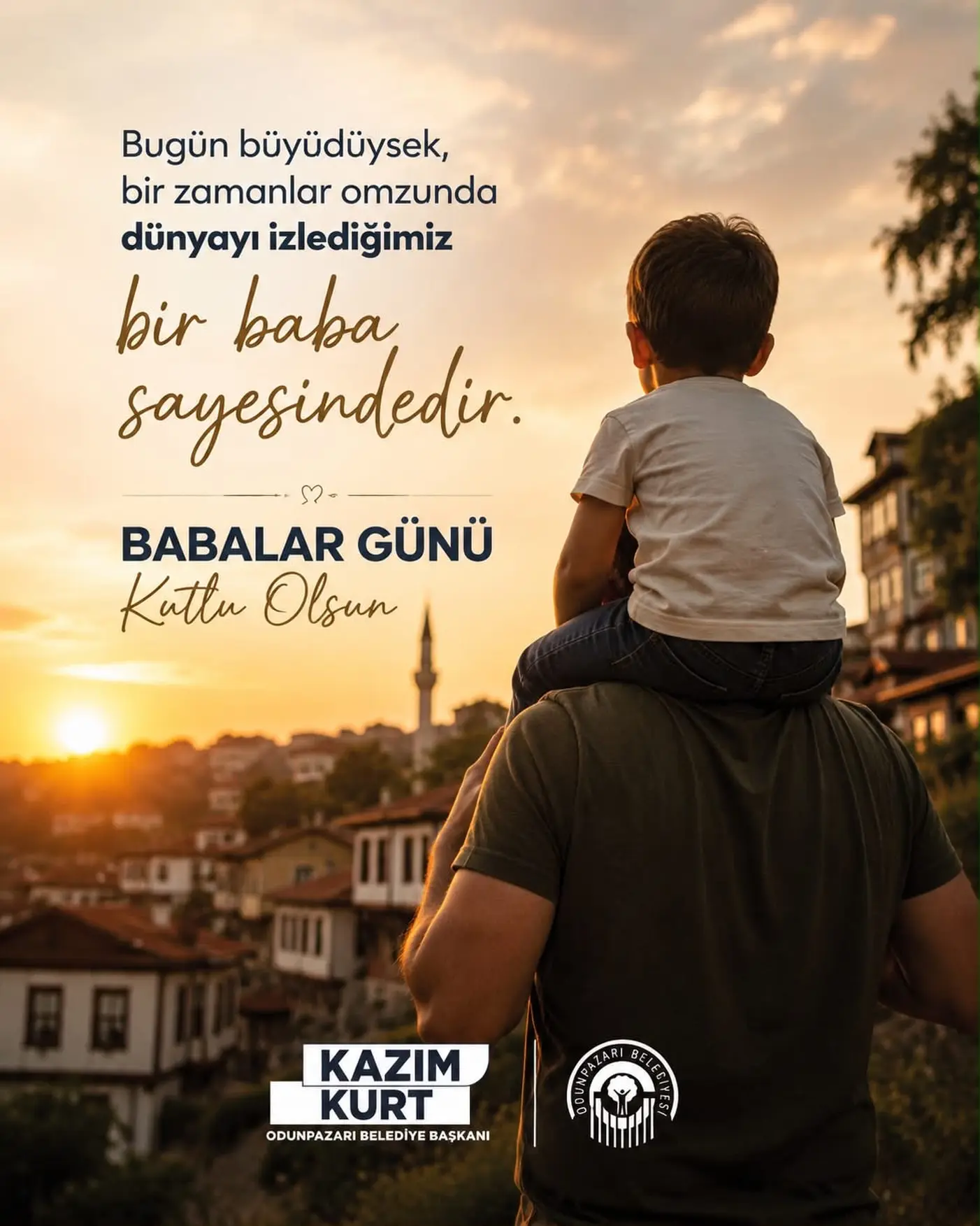 Babalar Günü'nde babalara özel mesaj