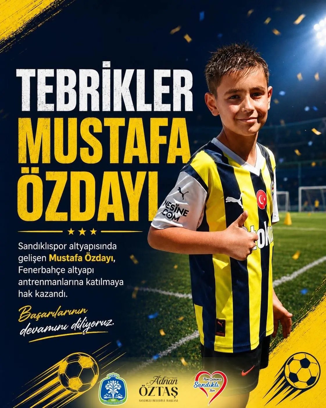 Mustafa Özdayı, Fenerbahçe Altyapı Antrenmanlarına Katılacak