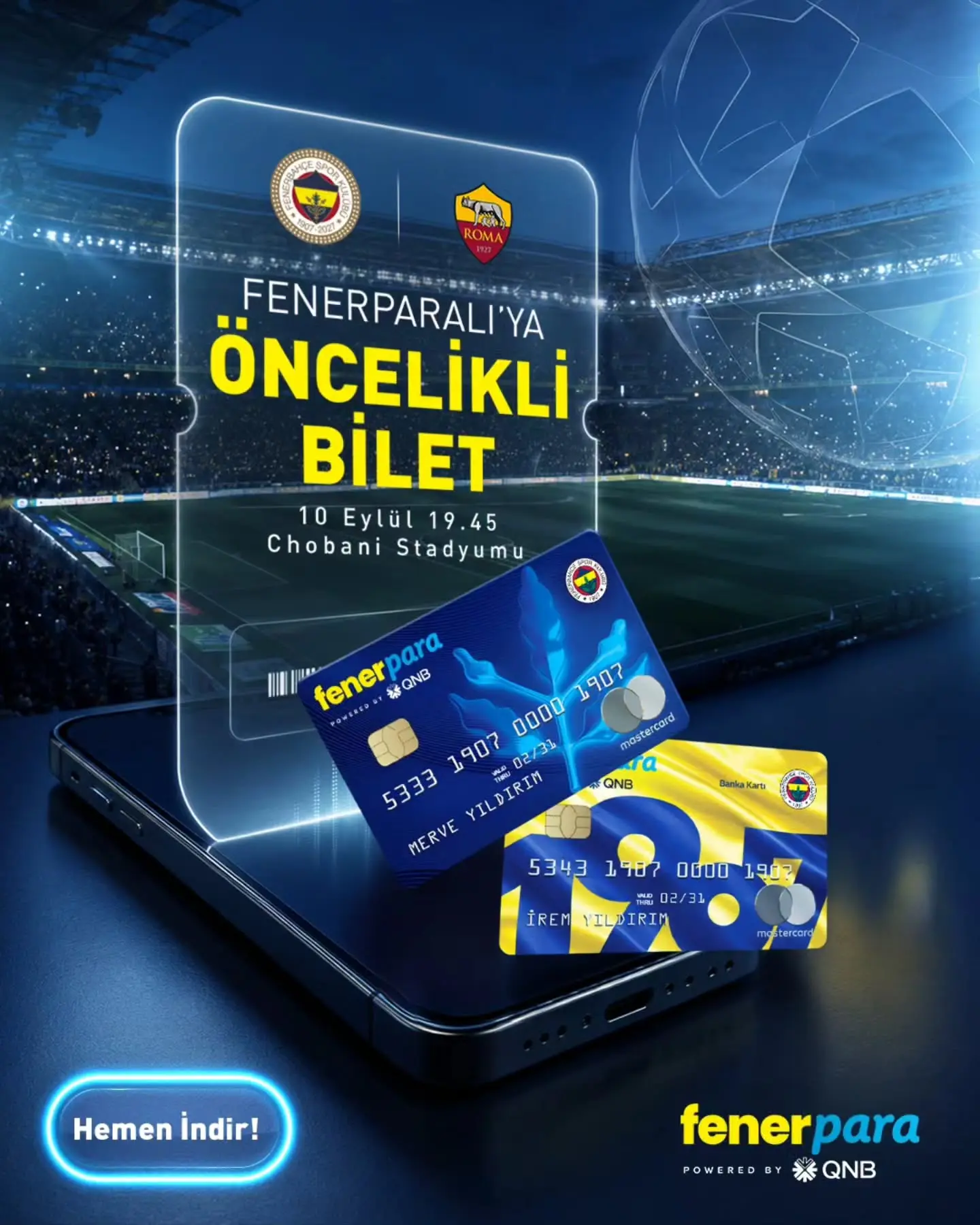 Fenerbahçe, AS Roma maçı için bilet satışını başlattı