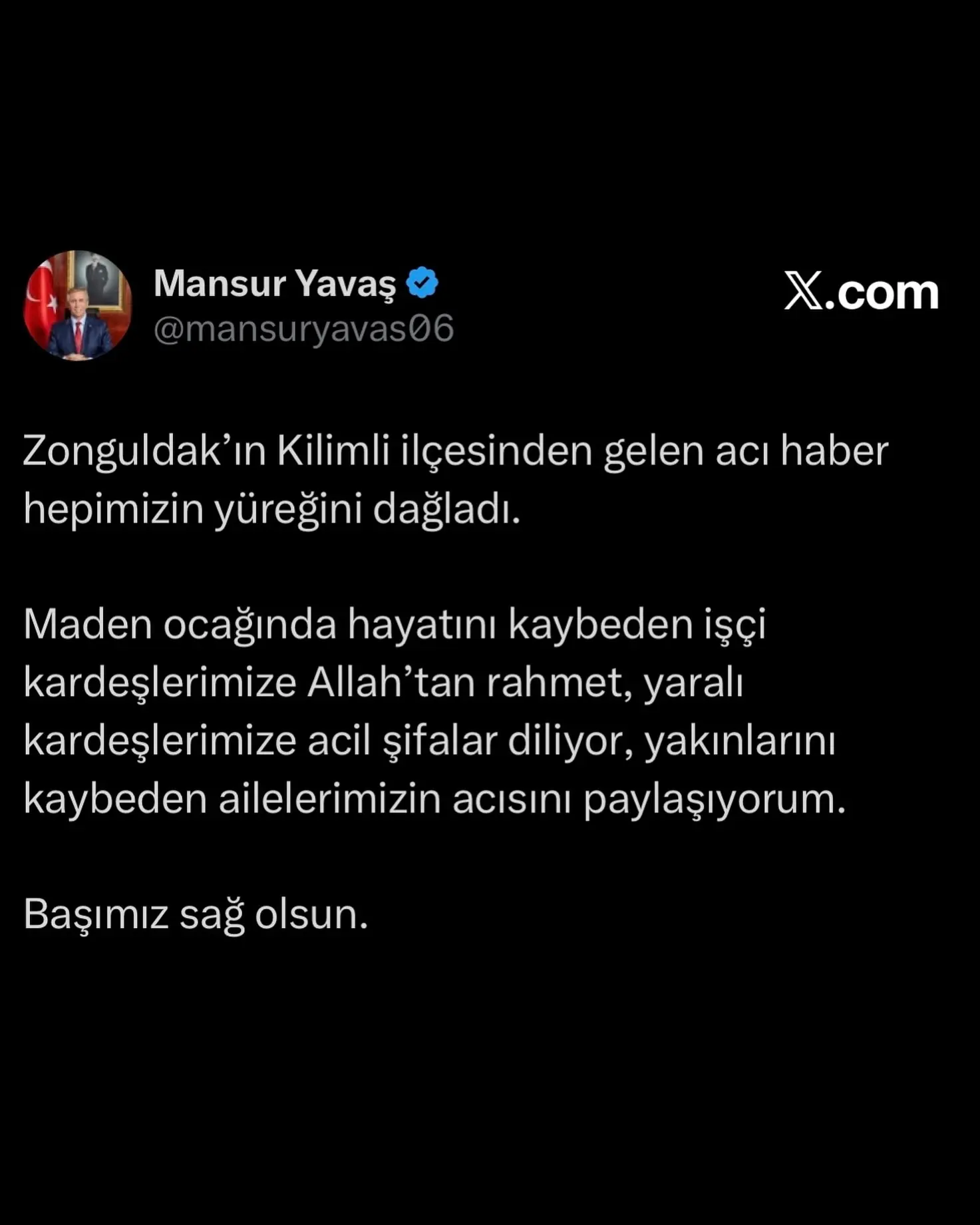 Kilimli'deki Maden Kazasında Acı Kayb