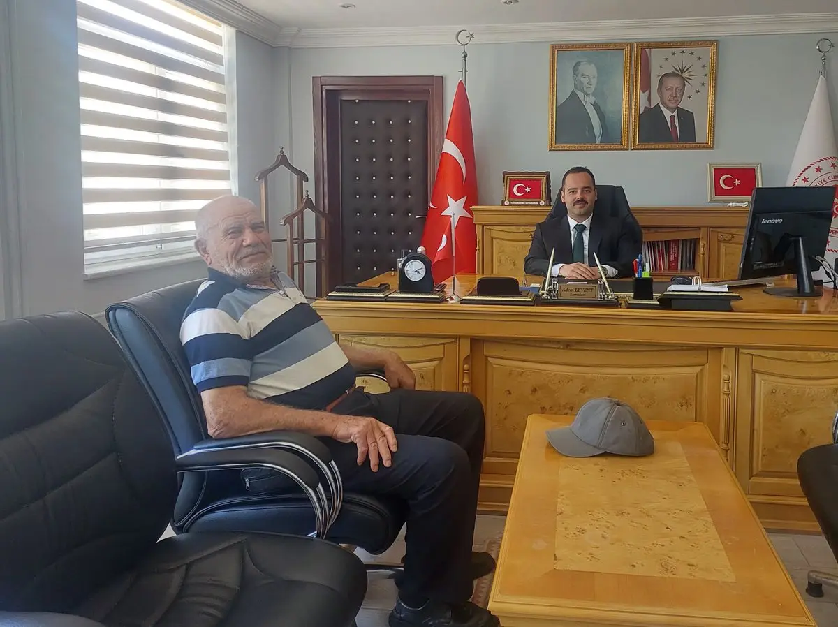 Mehmet Bayır'dan Kaymakam Adem Levent'e Ziyaret