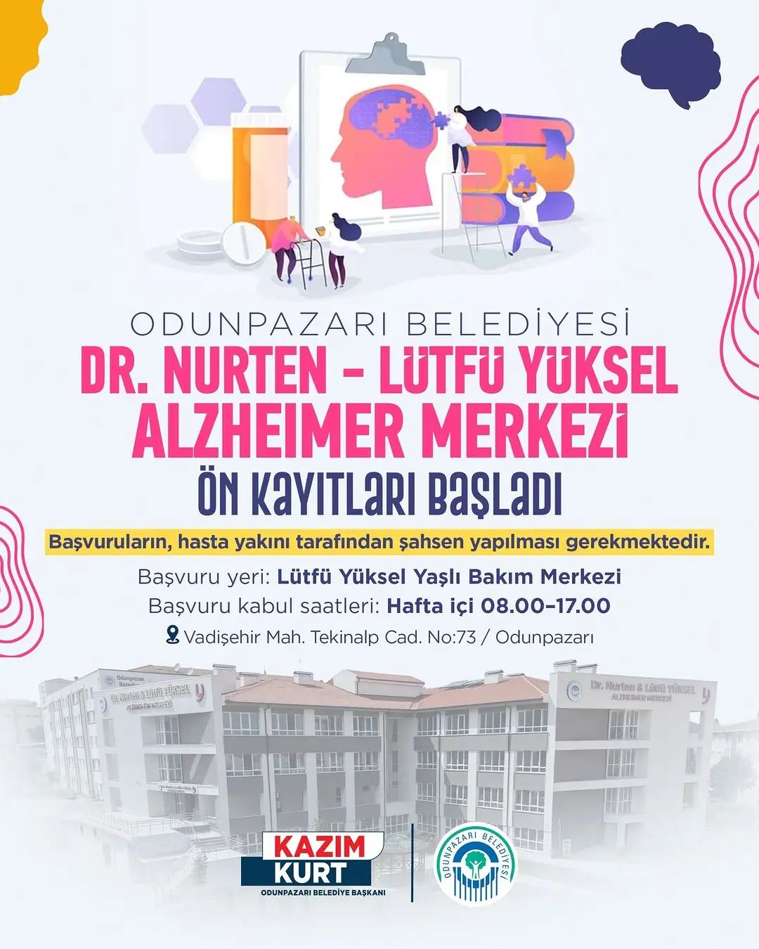 Alzheimer Merkezi'nde ön kayıtlar başladı