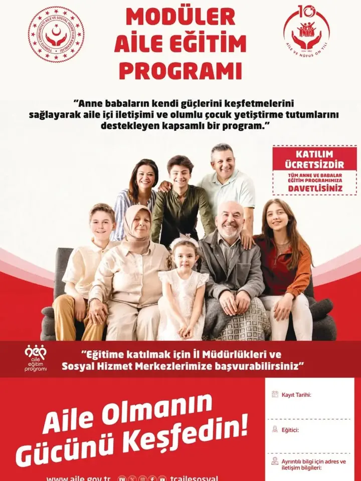 Kütahya'da Ücretsiz Aile Eğitim Programı Başlıyor
