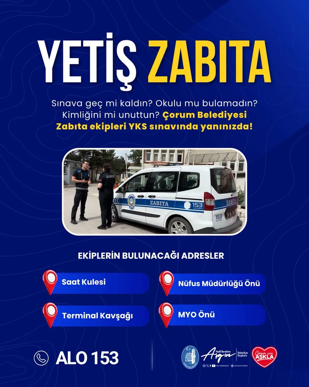 YKS Sınavında Öğrencilere Destek