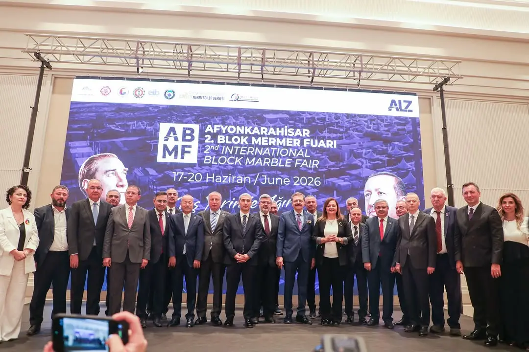 Afyonkarahisar'da 2. Uluslararası Blok Mermer Fuarı açıldı