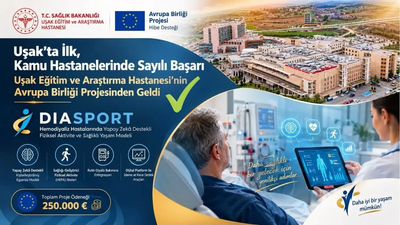 Uşak Hastanesi'nden Avrupa Birliği Projesi Duyurusu