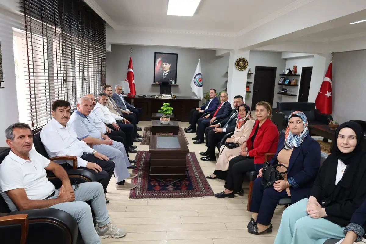 Dinar Kaymakamlığı'nda önemli ziyaret gerçekleşti