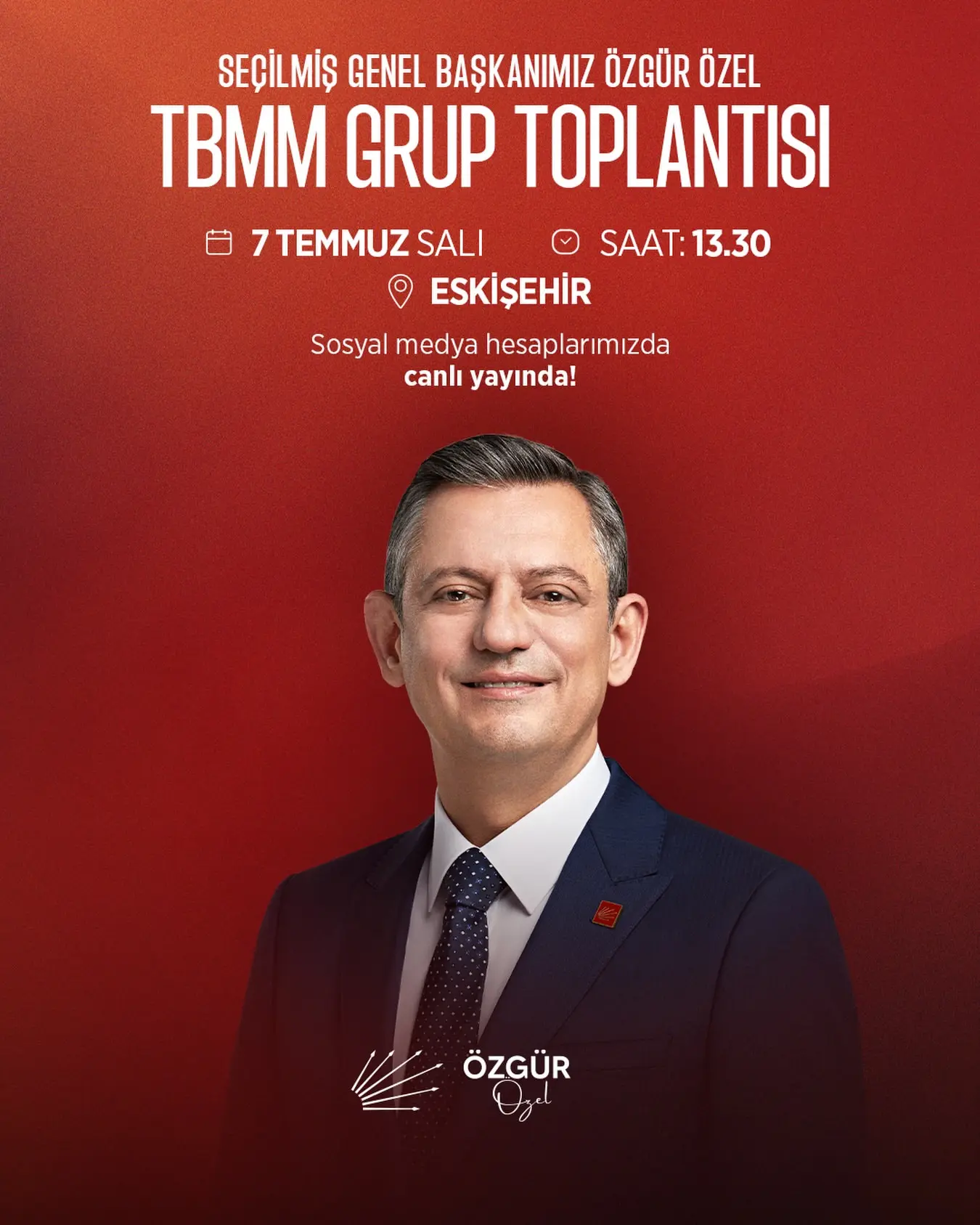 Özgür Özel, TBMM grup toplantısında konuşacak