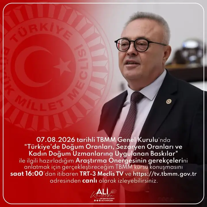 Ali Karaoba, TBMM'de önemli bir konuşma yapacak