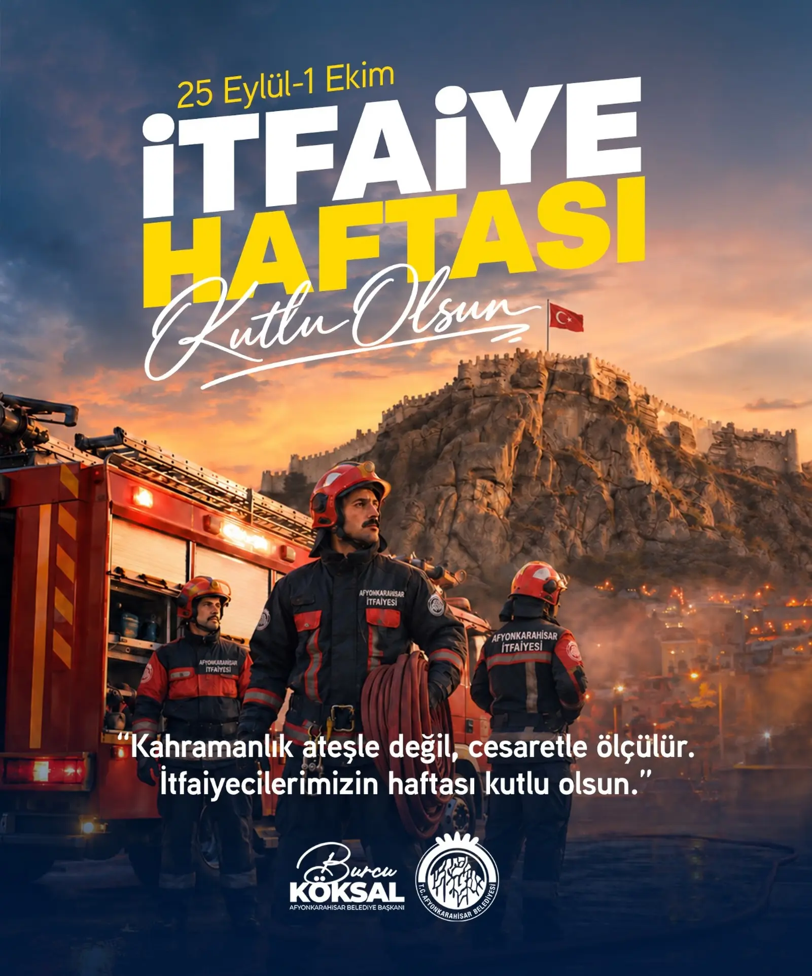 İtfaiye Haftası Kutlaması Yapıldı