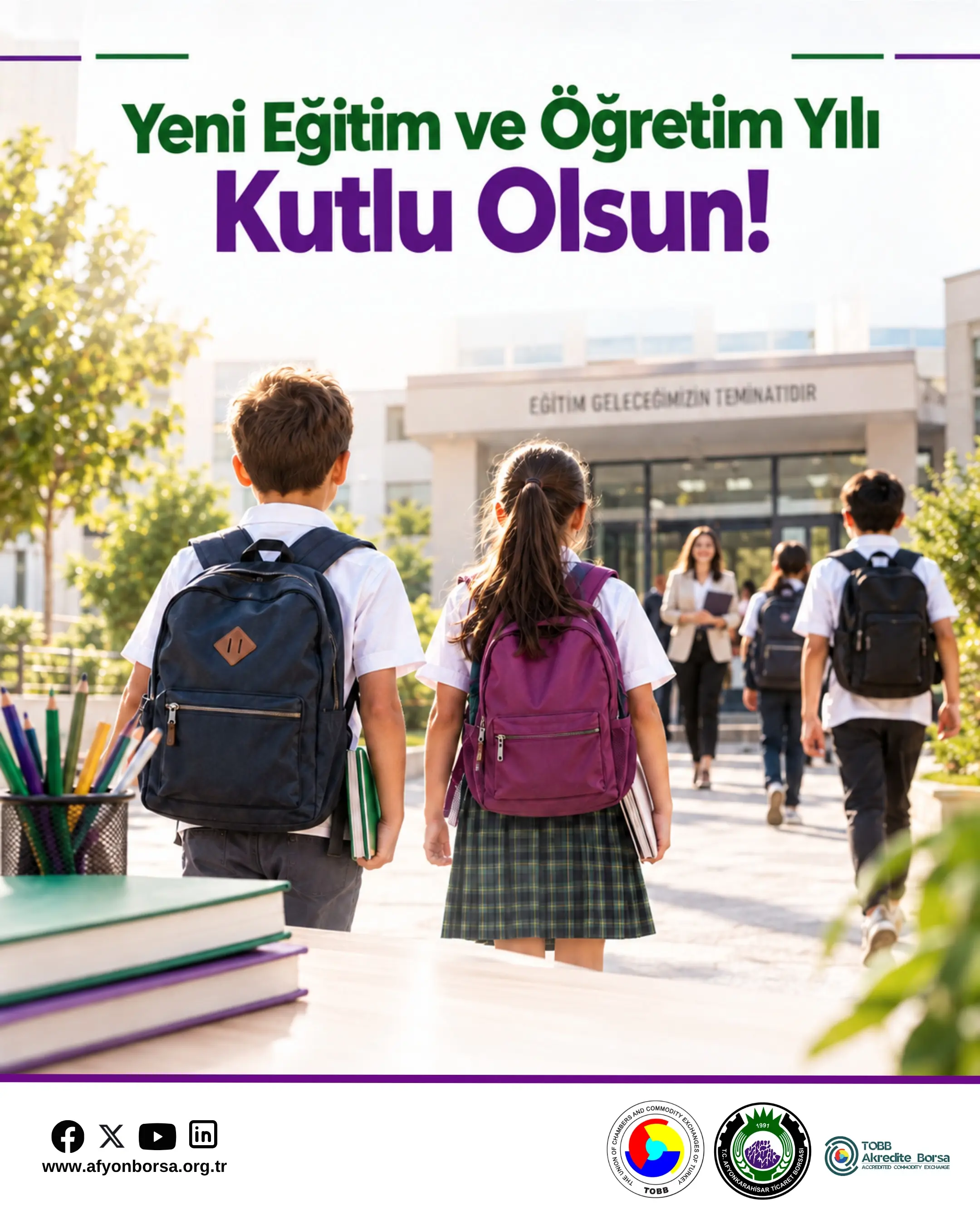 Yeni eğitim yılı için başarı dilekleri