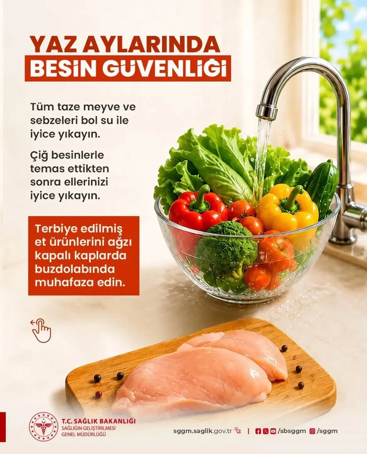Yaz aylarında besin güvenliği uyarısı