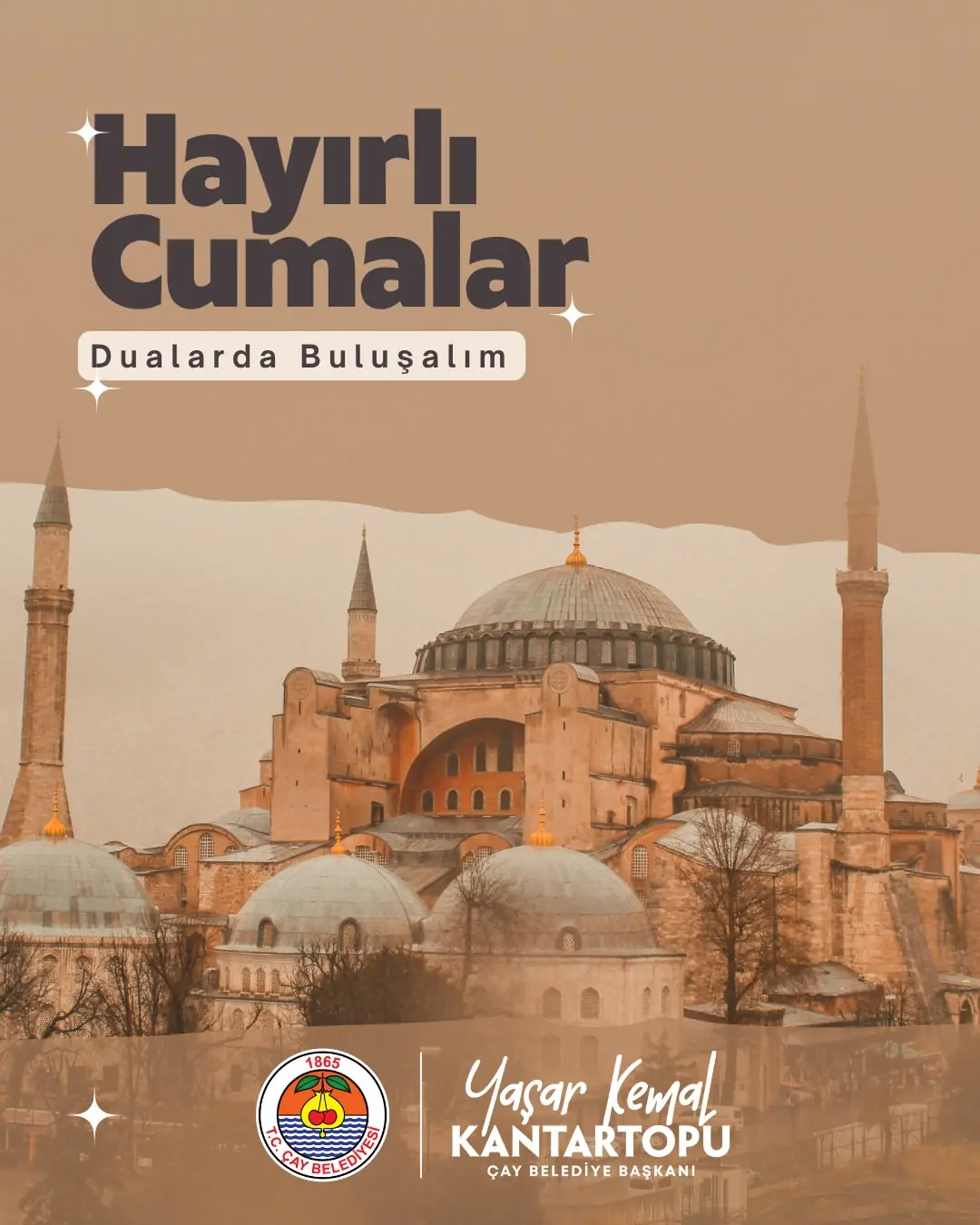 Mübarek günde adalet ve barış dileği