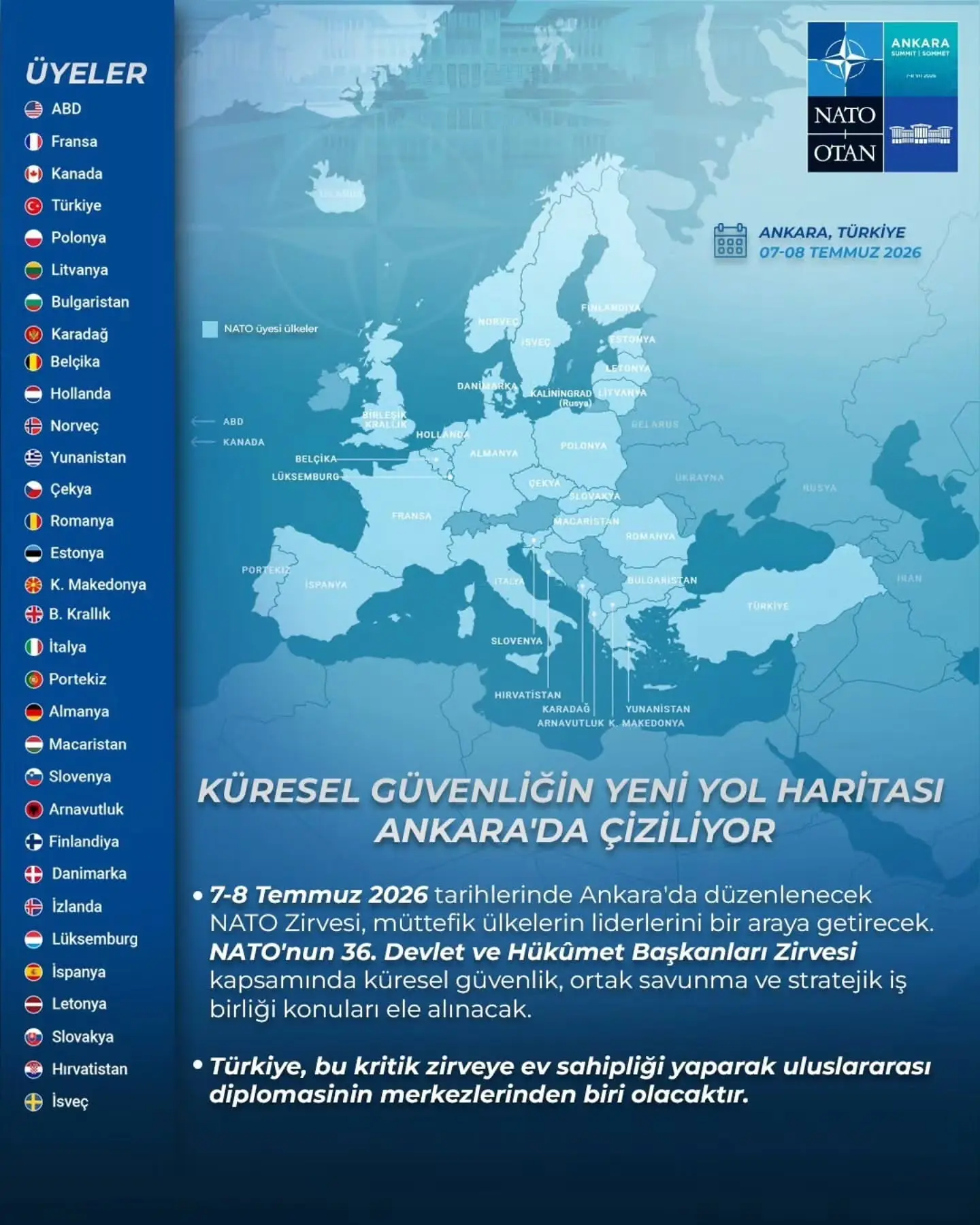 Küresel güvenlik için tarihi adımlar Ankara'da atılıyor