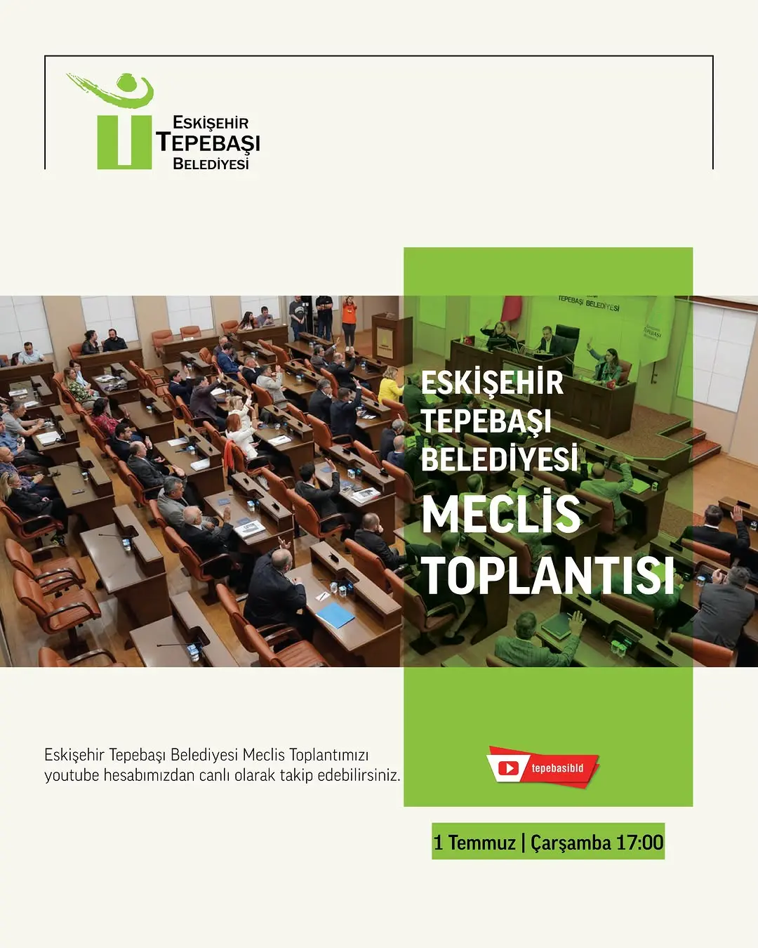 Tepebaşı Belediyesi Temmuz Meclis Toplantısı Canlı Yayında