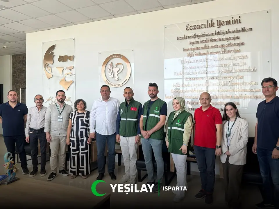 Yeşilay Isparta Şubesi'nden Eczacı Odası Ziyareti