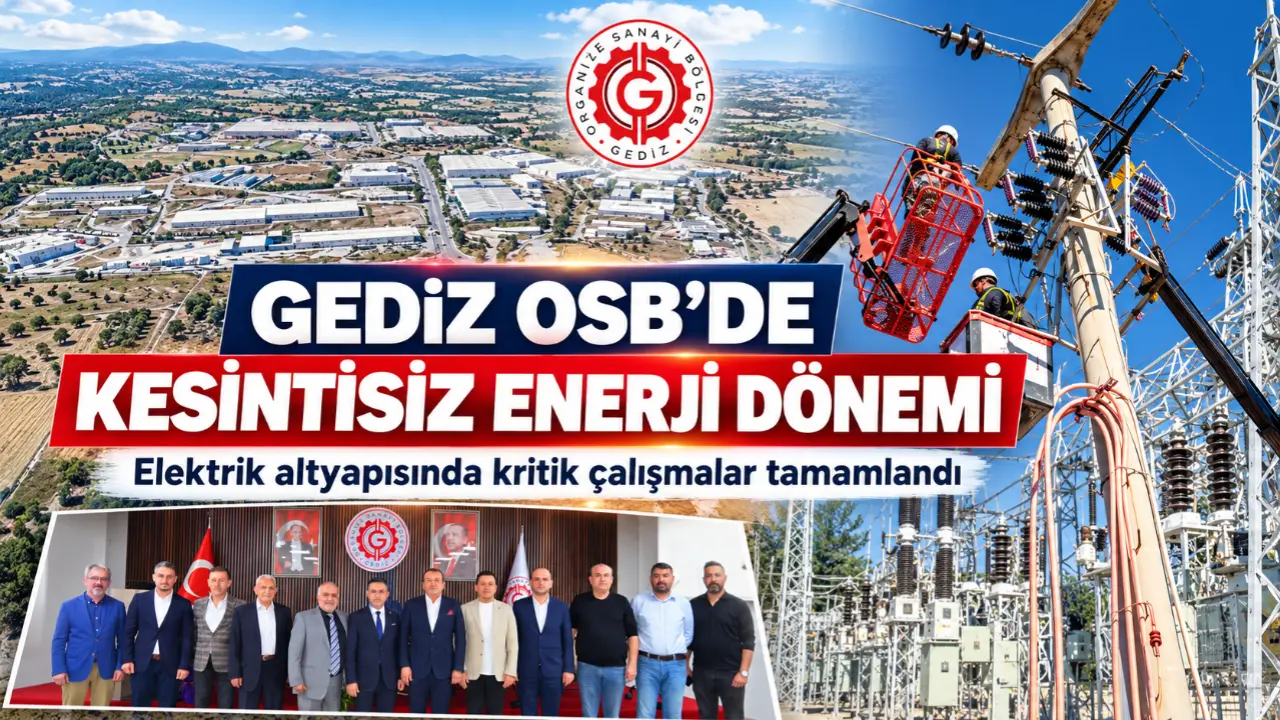 Gediz Organize Sanayi Bölgesi'nde elektrik kesintisi çözüldü