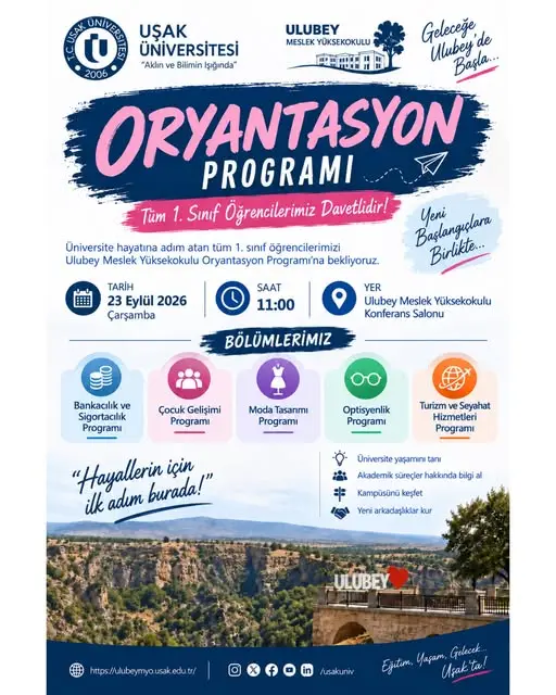 Yeni Dönem Oryantasyon Programı Duyuruldu