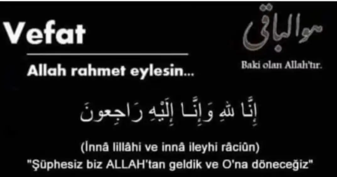Bayat'ta Ramazan Eski'nin Cenaze İlanı