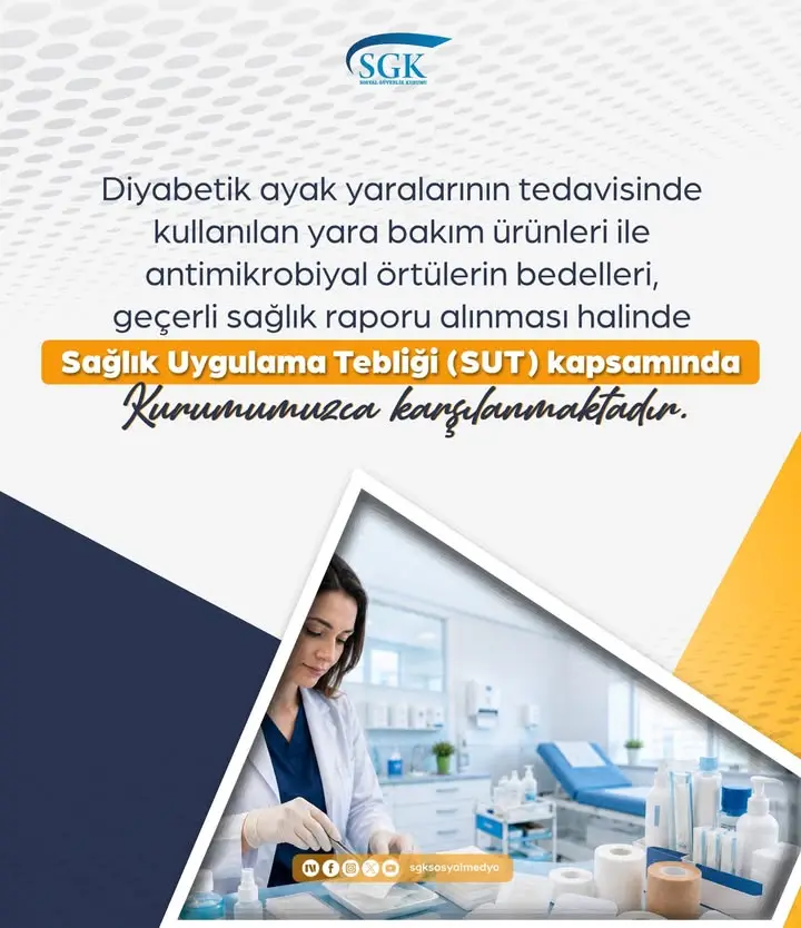 Diyabetik ayak tedavi ürünleri SGK'dan karşılanacak