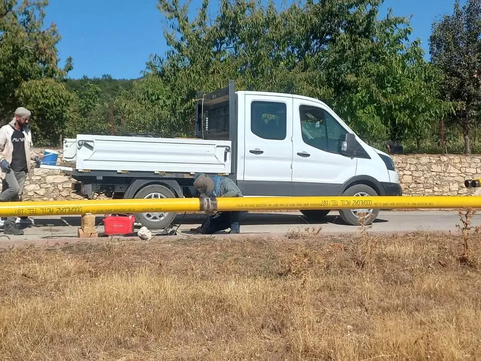 Çukurca'da doğalgaz çalışmaları başladı
