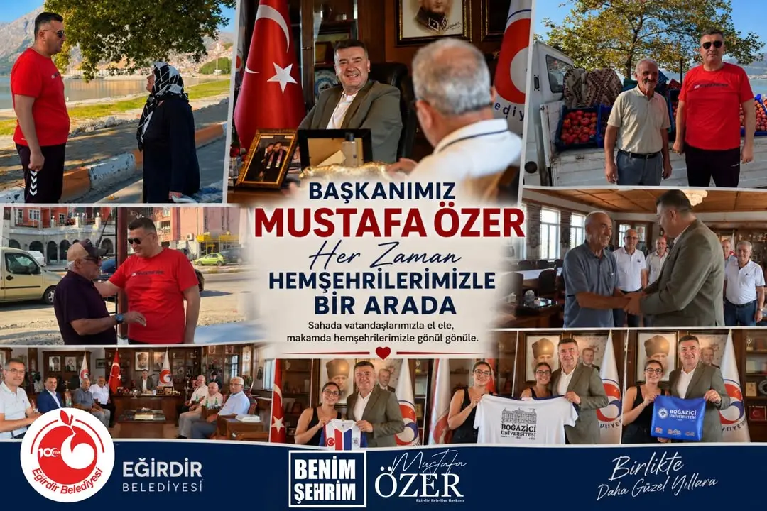Eğirdir Belediyesi, hemşehrileriyle bir arada