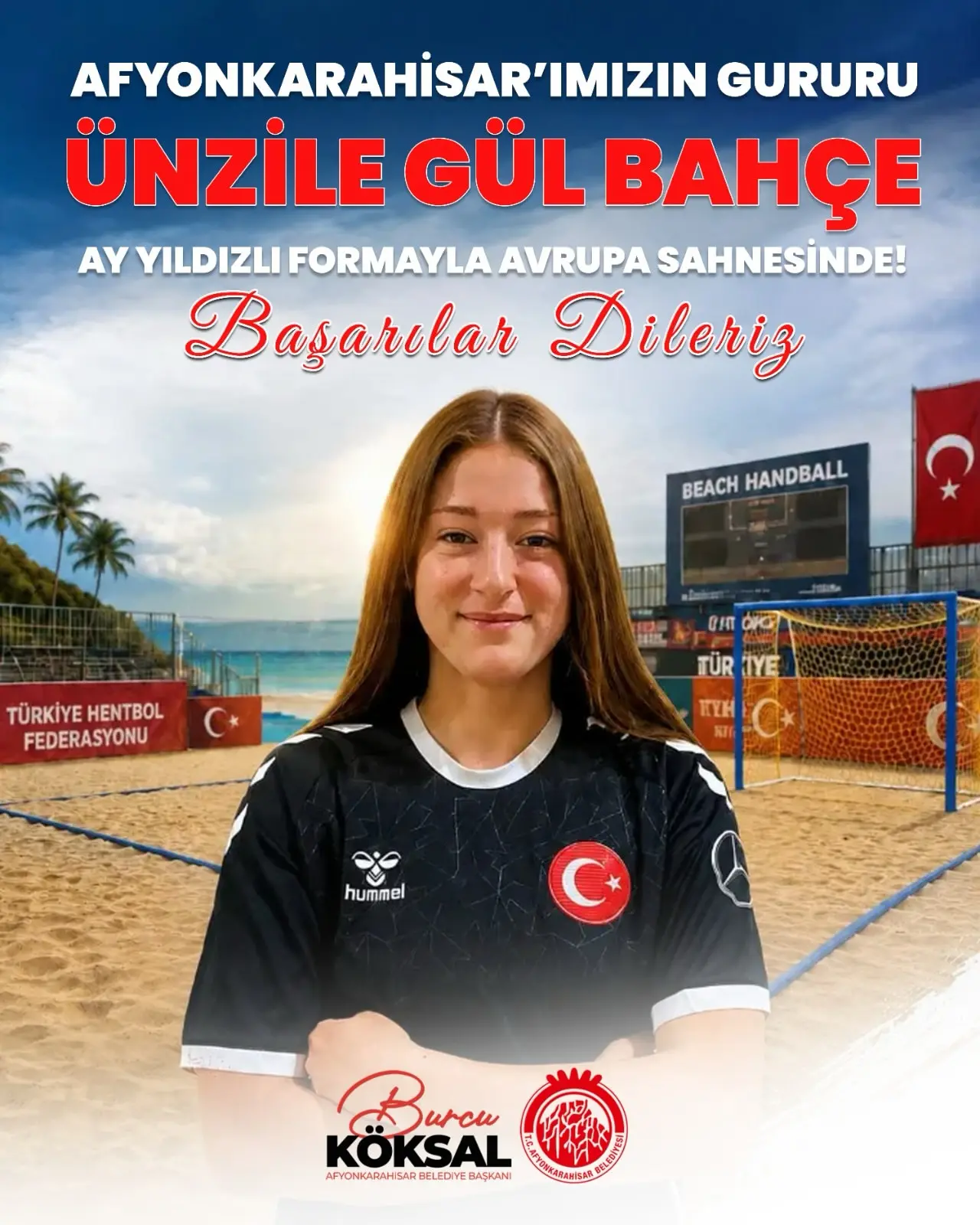 Ünzile Gül Bahçe U17 Plaj Hentbol Milli Takımı'nda