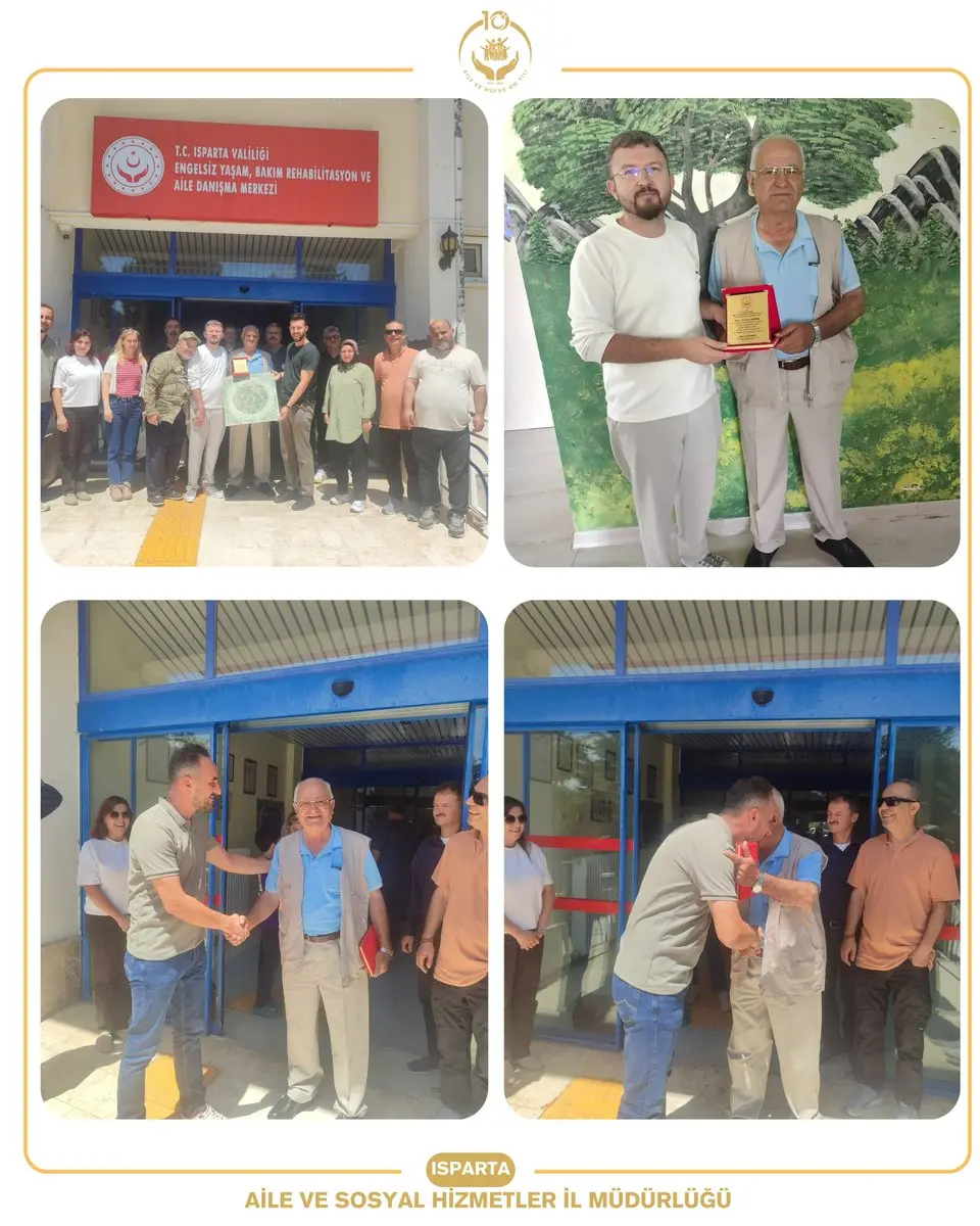 Isparta'da Emekli Olan Çalışan İçin Veda