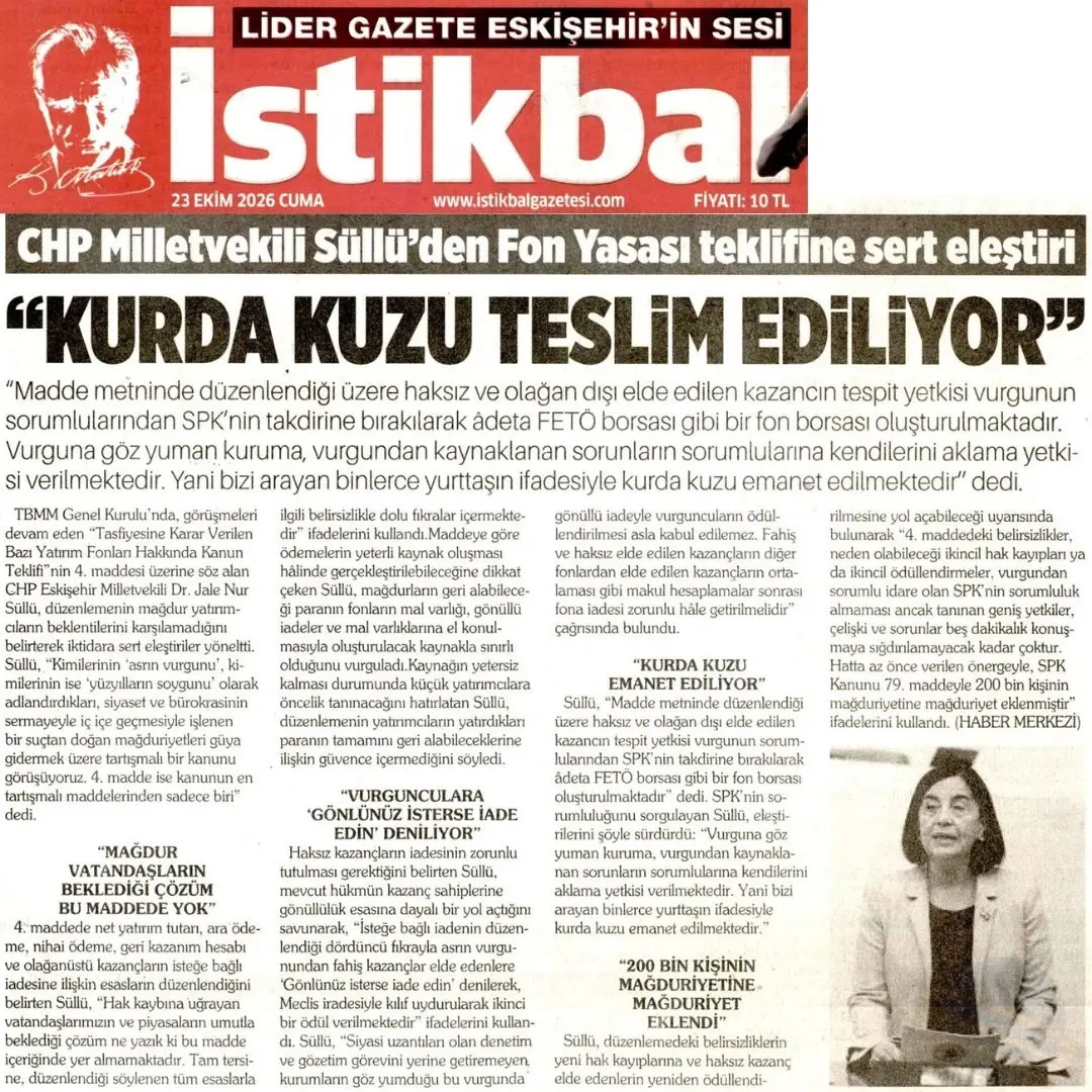 Fon Yası Teklifine Sert Tepki