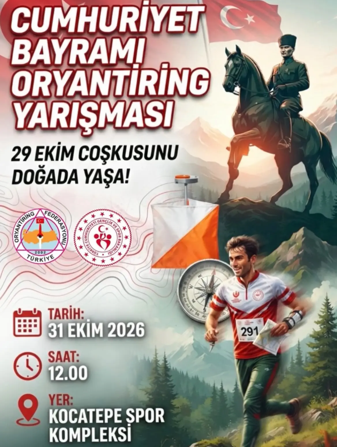 Cumhuriyet Oryantiring Yarışması Duyuruldu