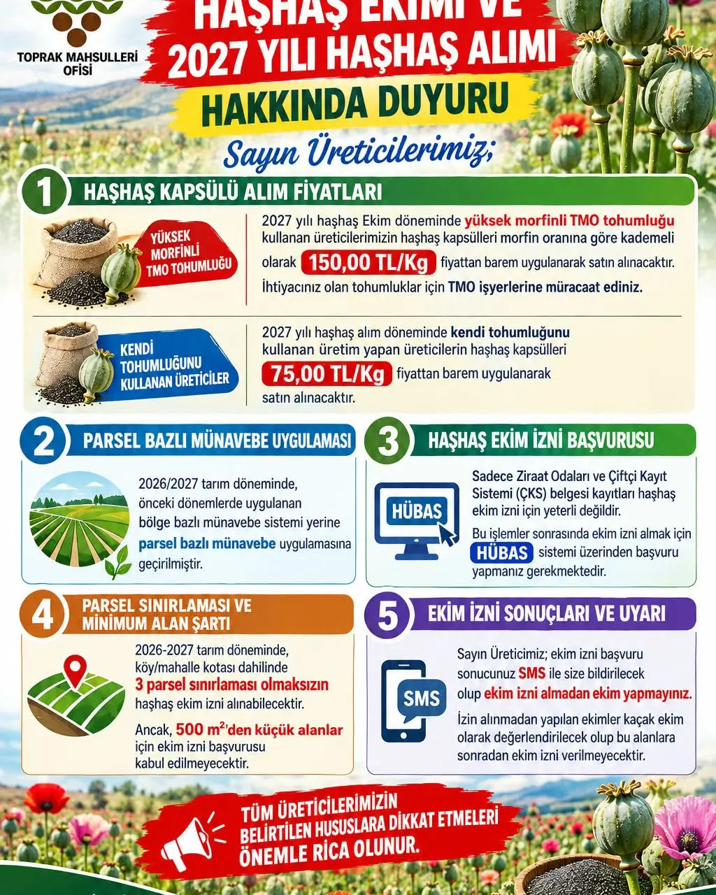 Afyonkarahisar'da haşhaş ekimi ve alımı duyuruldu
