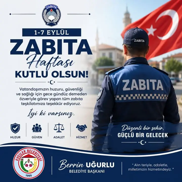 Evciler Belediyesi'nden Zabıta Teşkilatı'na Özel Kutlama