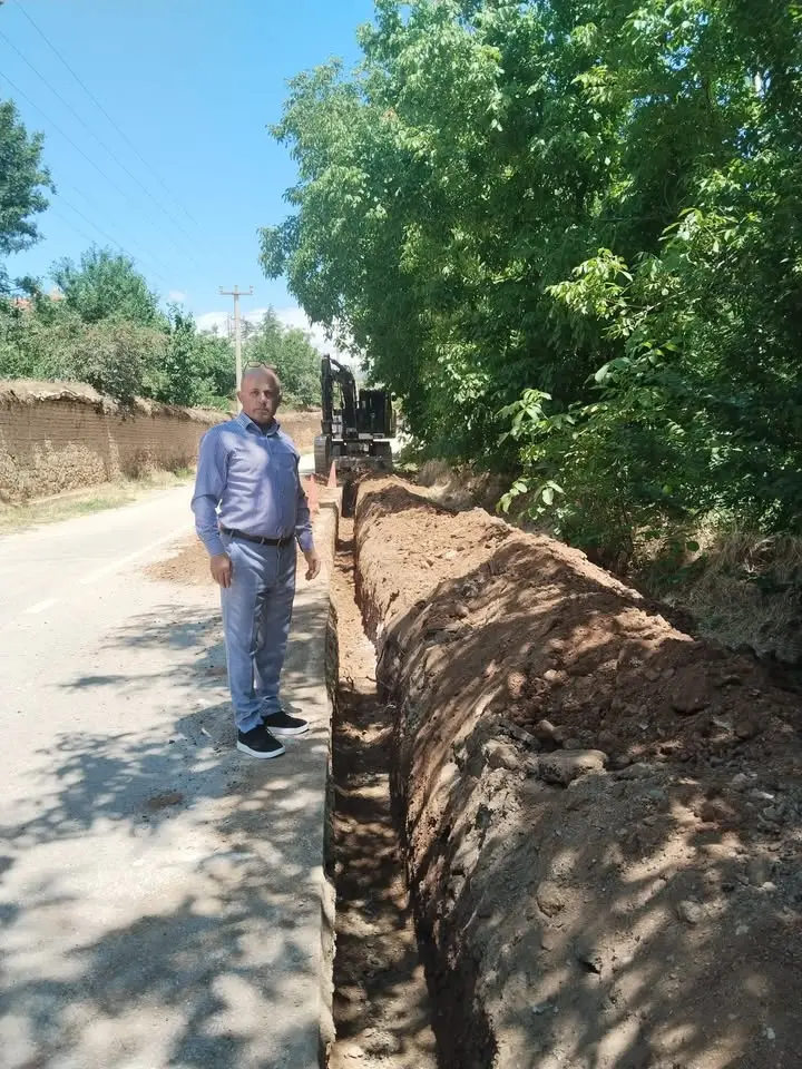 Çarıksaraylar'da Doğal Gaz Çalışmaları Devam Ediyor